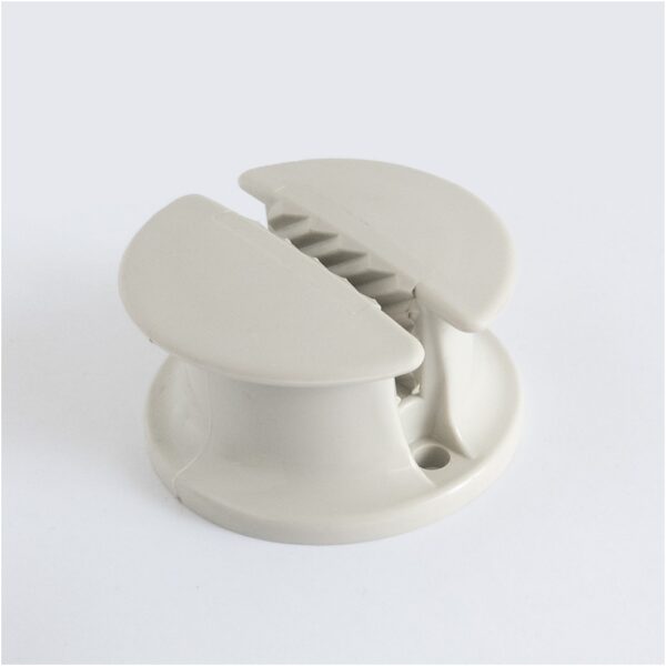 6 mm rope fastener Runos, grey, 2 pcs