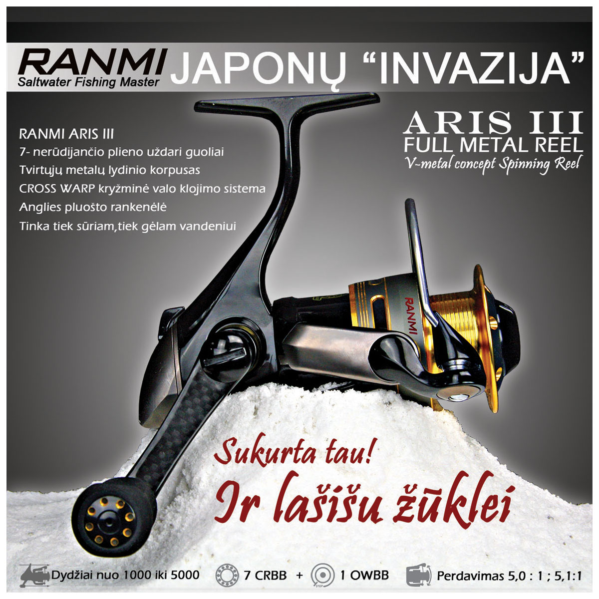 Reel RANMI Aris III 7+1BB