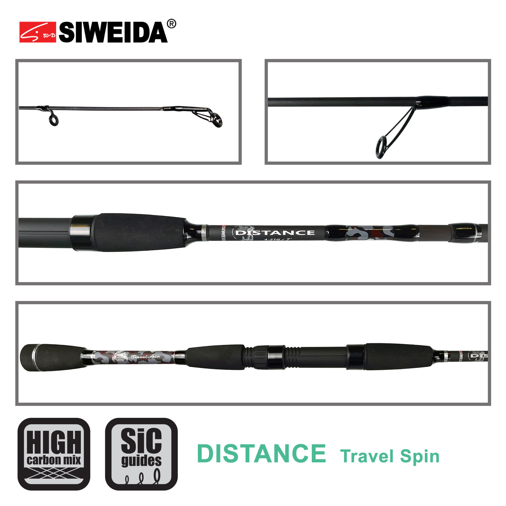 Spinning Siweida DISTANCE Travel Spin 4 21g Straideris