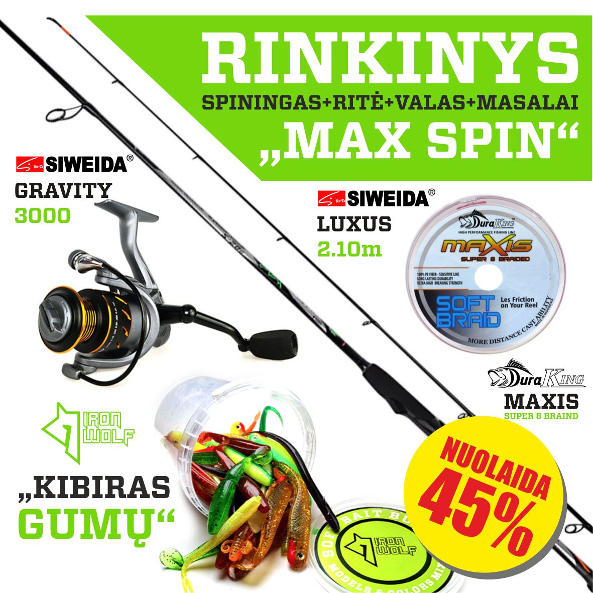 Rinkiniai akcija MAX SPIN